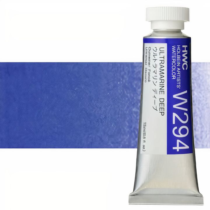 Profesionálne akvarelové farby Holbein Artists 15 ml  | modré odtiene — obrázok 7