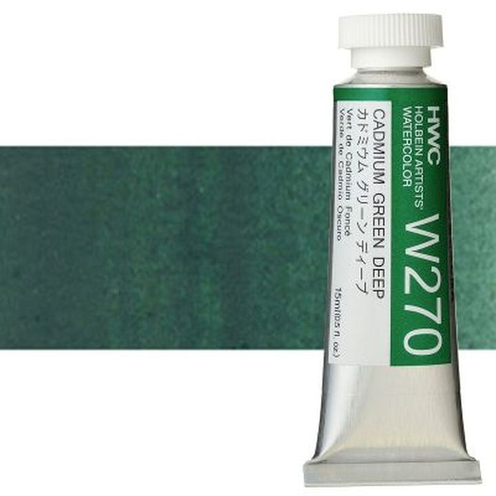 Profesionálne akvarelové farby Holbein Artists 15 ml  | zelené odtiene — obrázok 13