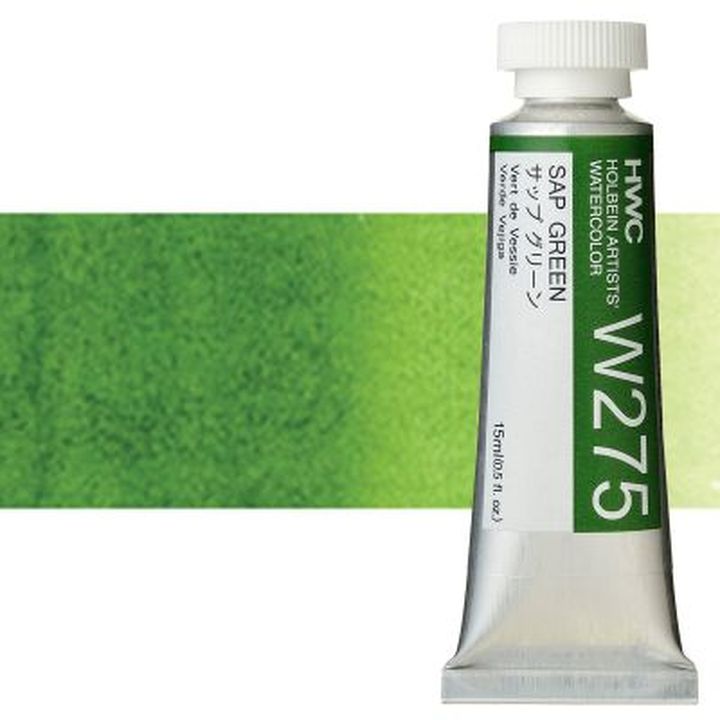 Profesionálne akvarelové farby Holbein Artists 15 ml  | zelené odtiene — obrázok 16