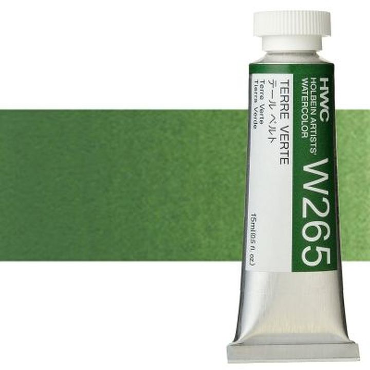 Profesionálne akvarelové farby Holbein Artists 15 ml  | zelené odtiene — obrázok 9