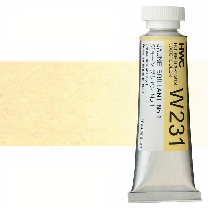 Profesionálne akvarelové farby Holbein Artists 15 ml  | žlté odtiene — obrázok 4