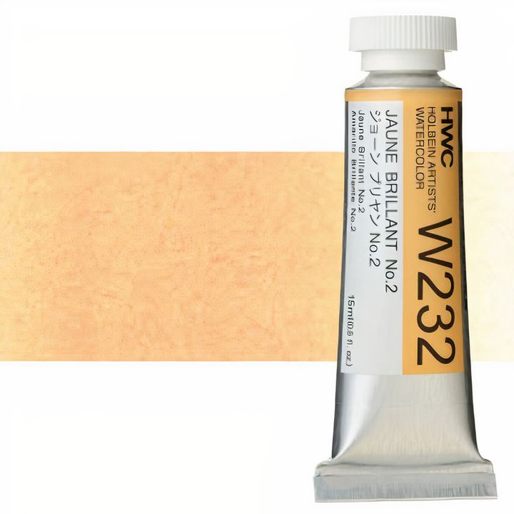 Profesionálne akvarelové farby Holbein Artists 15 ml  | žlté odtiene — obrázok 5
