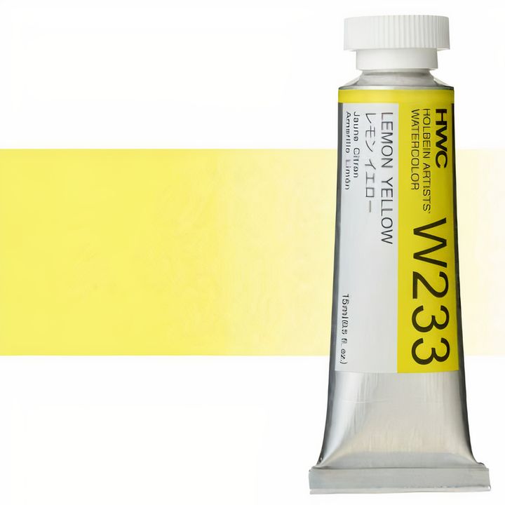 Profesionálne akvarelové farby Holbein Artists 15 ml  | žlté odtiene — obrázok 6