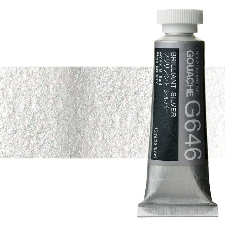 Profesionálne gvašové farby Holbein Artists 15 ml  | metalické odtiene — obrázok 8