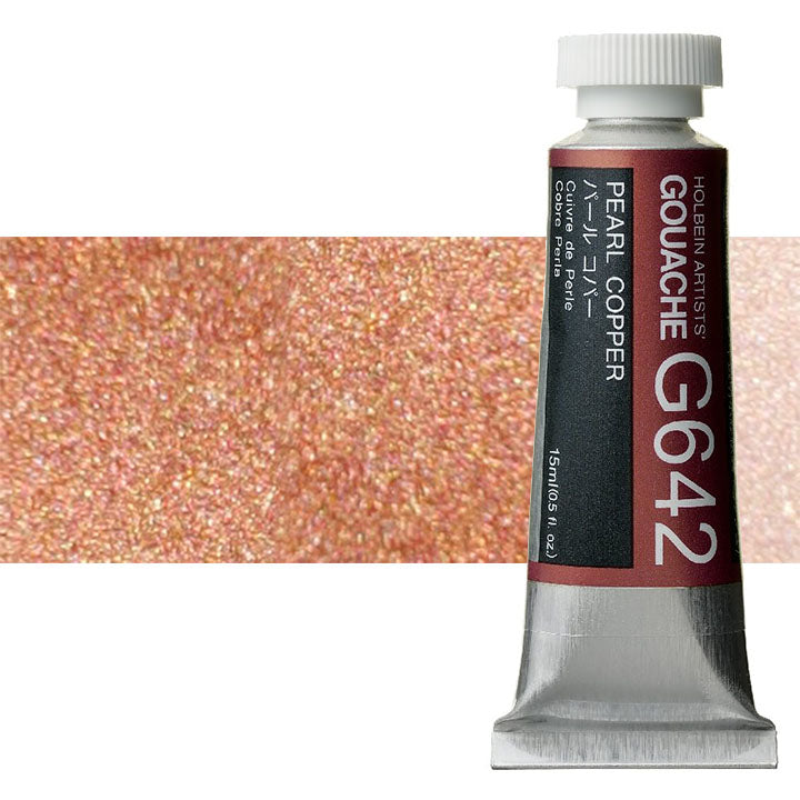 Profesionálne gvašové farby Holbein Artists 15 ml  | metalické odtiene — obrázok 4