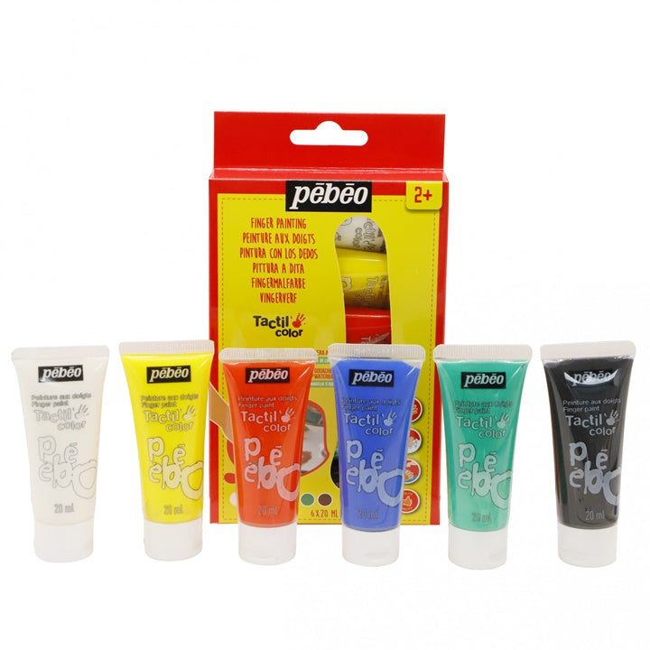 Prstové farby  Pebeo Tactilcolor  6 x 20 ml — obrázok 2