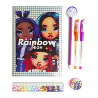 RAINBOW HIGH holografický zápisník s písacími potrebami — obrázok 2