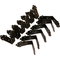 Rohový kovový pánt 43x20 mm 12ks  - bronz