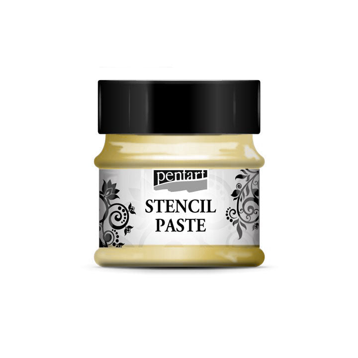 Šablónovacia pasta perleťová 50ml Stencil paste Pentart | rôzne farby — obrázok 2