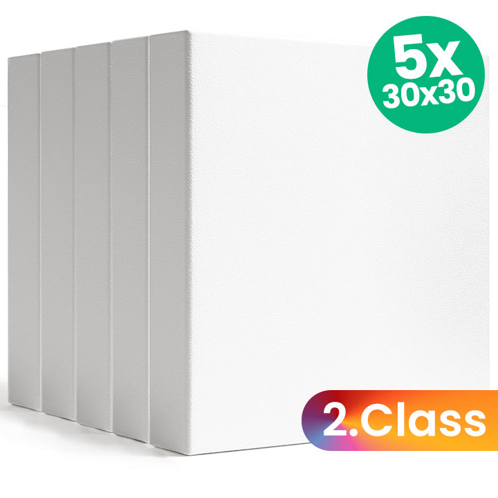 Sada 3D maliarskeho plátna 5 ks - 2. akosť - 30x30 cm — obrázok 1