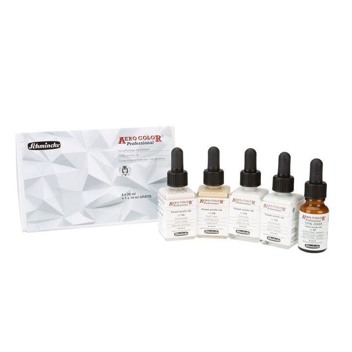 Sada Aero Color White Schmincke 4x28ml a 1x14ml — obrázok 1