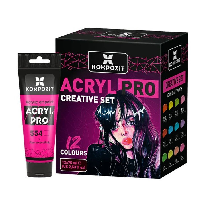 Sada akrylových farieb ACRYL PRO CREATIVE 12x75 ml — obrázok 6