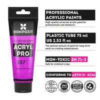 Sada akrylových farieb ACRYL PRO CREATIVE 12x75 ml — obrázok 2