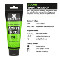 Sada akrylových farieb ACRYL PRO CREATIVE 12x75 ml — obrázok 4
