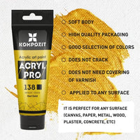 Sada akrylových farieb ACRYL PRO METALLIC 12x75 ml — obrázok 5