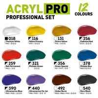 Sada akrylových farieb ACRYL PRO PROFESSIONAL 12x75 ml — obrázok 2
