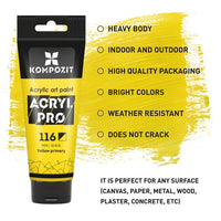 Sada akrylových farieb ACRYL PRO PROFESSIONAL 12x75 ml — obrázok 4