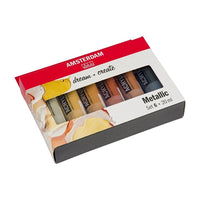 Sada akrylových farieb AMSTERDAM dream and create Metallic 6 x 20 ml