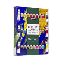 Sada akrylových farieb Pebeo Studio Acrylics 30x20 ml + 1 štetec — obrázok 3
