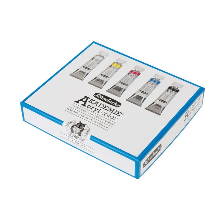 Sada akrylových farieb v tubách Schmincke AKADEMIE 5x60 ml — obrázok 1