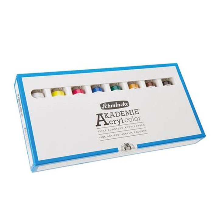 Sada akrylových farieb v tubách Schmincke AKADEMIE 8 x 20 ml