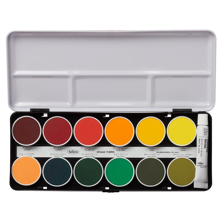 Sada akvarelových farieb Cake Colors Opaque - Holbein | rôzne sady — obrázok 1