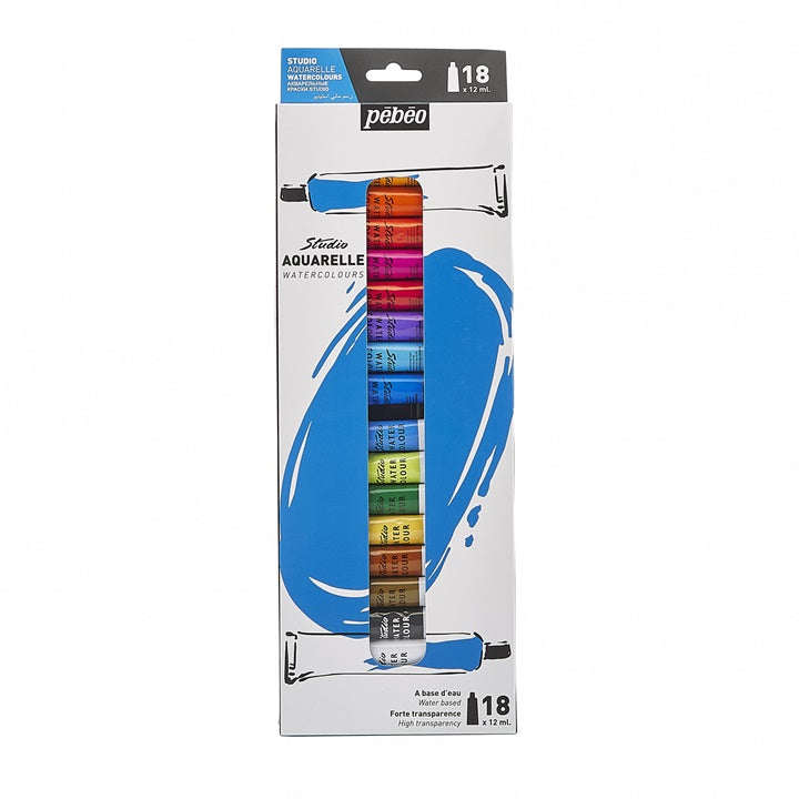 Sada akvarelových farieb  Pebeo Studio  18 x 12 ml — obrázok 1