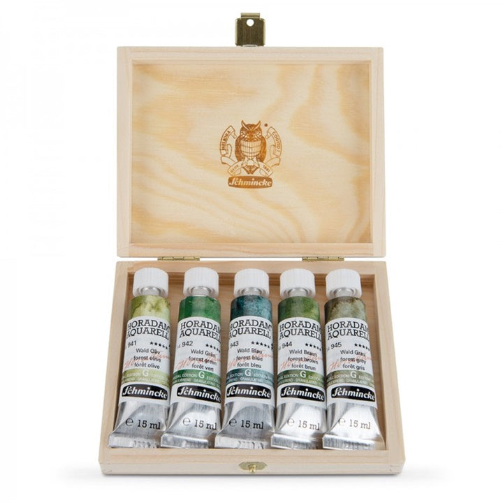 Sada akvarelových farieb v tubách Schmincke Super Granulation 5x15ml