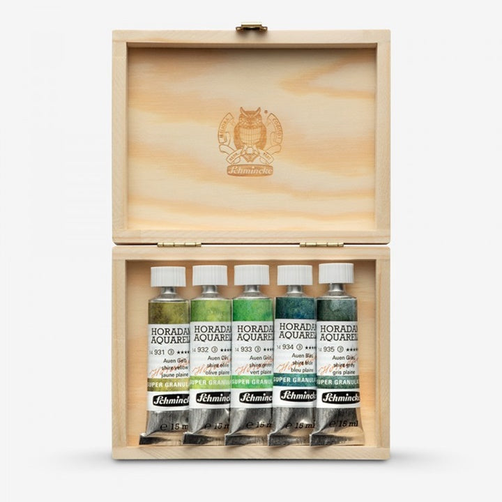 Sada akvarelových farieb v tubách Schmincke Super Granulation 5x15ml