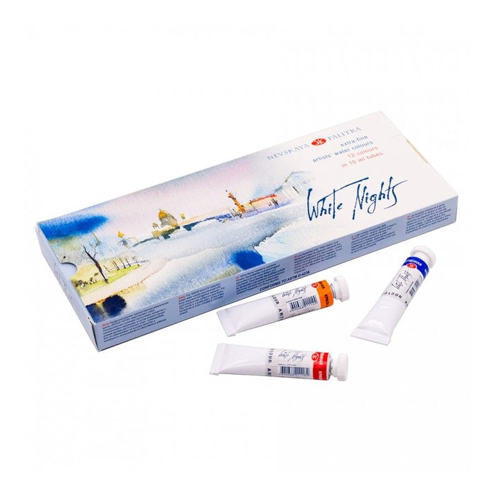 Sada akvarelových farieb White Nights v tubách 12x10 ml — obrázok 1