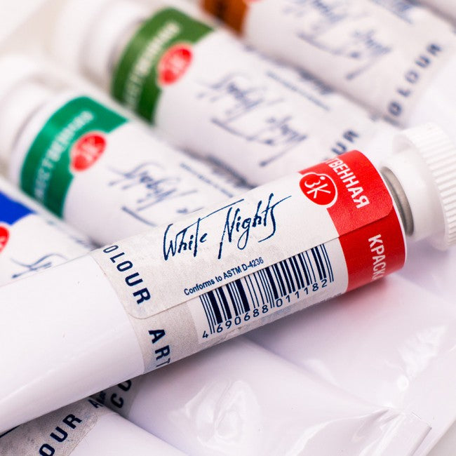 Sada akvarelových farieb White Nights v tubách 12x10 ml — obrázok 3