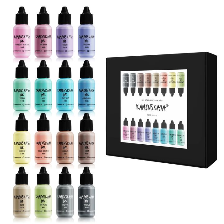 Sada alkoholových atramentov Nude Kamenskaya 16 x 15 ml — obrázok 1
