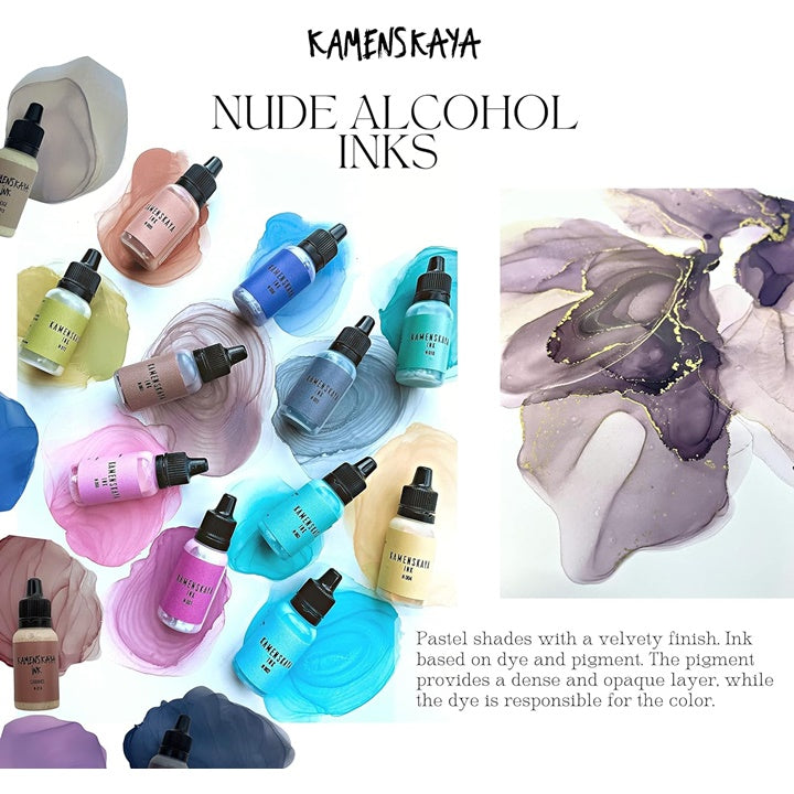 Sada alkoholových atramentov Nude Kamenskaya 16 x 15 ml — obrázok 3