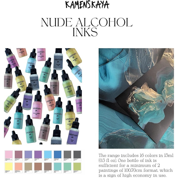Sada alkoholových atramentov Nude Kamenskaya 16 x 15 ml — obrázok 4