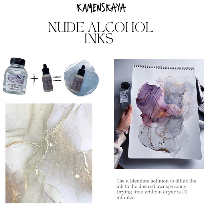 Sada alkoholových atramentov Nude Kamenskaya 16 x 15 ml — obrázok 7
