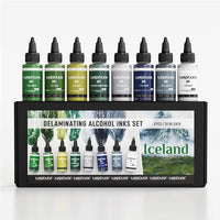 Sada delaminačných atramentov KAMENSKAYA 'Iceland' 8x30 ml — obrázok 1
