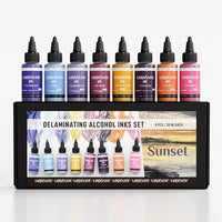 Sada delaminačných atramentov KAMENSKAYA 'Sunset' 8x30 ml — obrázok 1