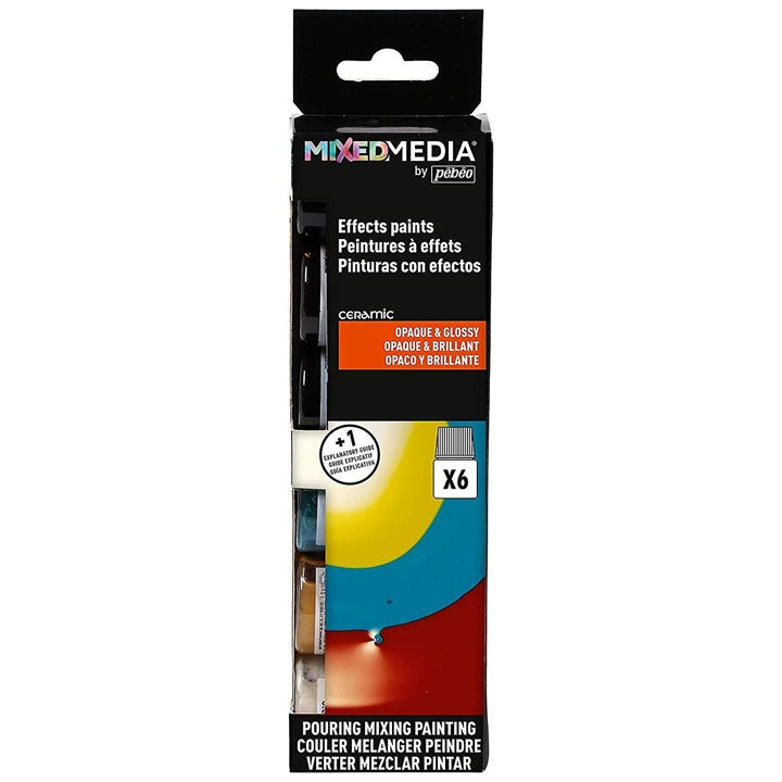 Sada farieb Mixed Media Pebeo - Ceramic 6 x 20 ml