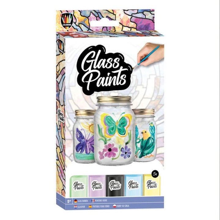 Sada farieb na sklo so štetcom 5x20 ml — obrázok 2