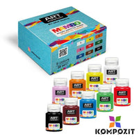Sada farieb na textil a kožu MAMBO Kompozit 9х20 ml — obrázok 4