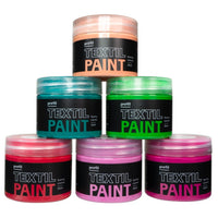 Sada farieb na tmavý textil Profil - Wild Rose 6 x 50 ml