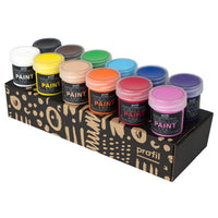 Sada farieb na tmavý textil Profil - základné odtiene 12 x 25 ml