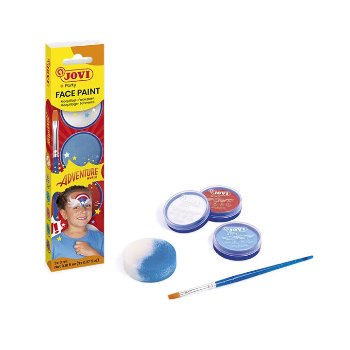 Sada farieb na tvár Adventure s príslušenstvom 3 x 8 ml — obrázok 1