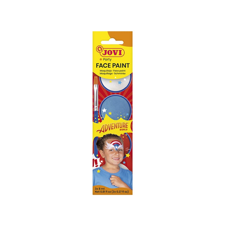 Sada farieb na tvár Adventure s príslušenstvom 3 x 8 ml — obrázok 4