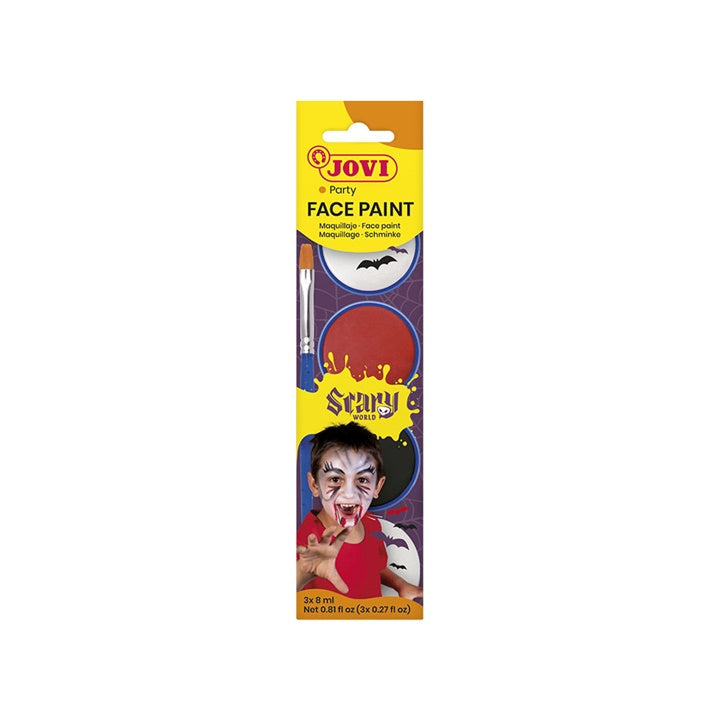 Sada farieb na tvár Scary s príslušenstvom 3 x 8 ml — obrázok 4