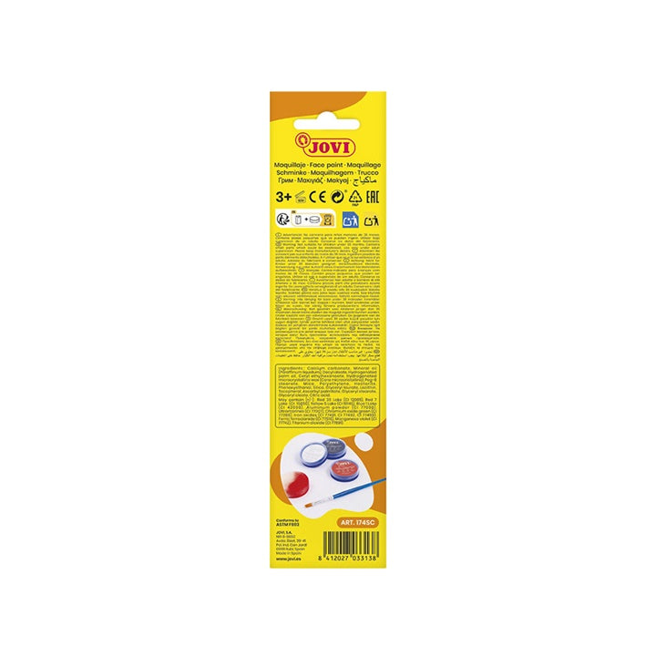 Sada farieb na tvár Scary s príslušenstvom 3 x 8 ml — obrázok 5