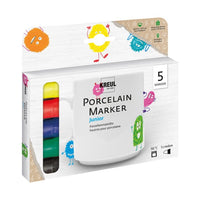 Sada fixiek na porcelán 5 ks — obrázok 2