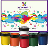 Sada gvašových farieb CLASSIC Kompozit 6x20 ml — obrázok 1