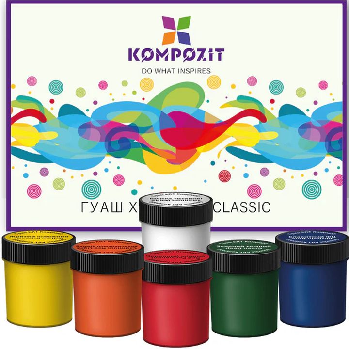 Sada gvašových farieb CLASSIC Kompozit 6x20 ml — obrázok 1