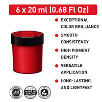 Sada gvašových farieb CLASSIC Kompozit 6x20 ml — obrázok 3